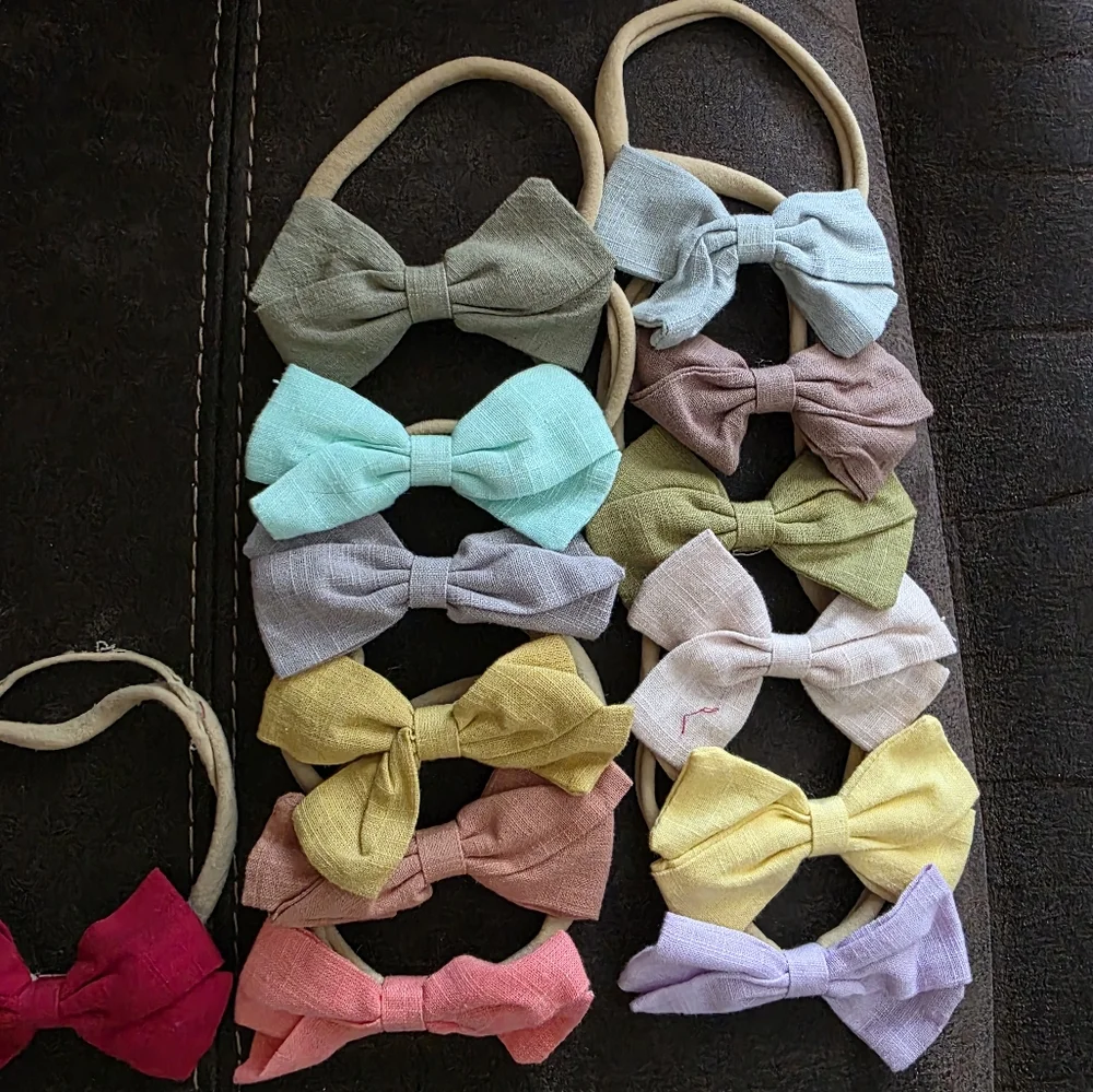 Colorful Bow Headband Set for‎ Kids